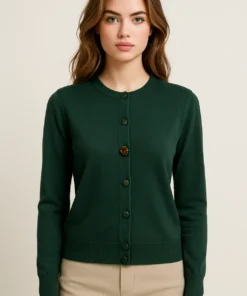 Coreana lana Merinos con bottoni gioiello