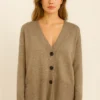Cardigan donna in lana e cashmere.