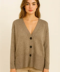 Cardigan donna in lana e cashmere.